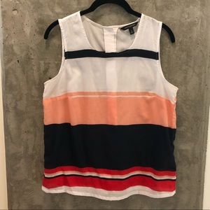 Banana Republic Striped Sleeveless Top